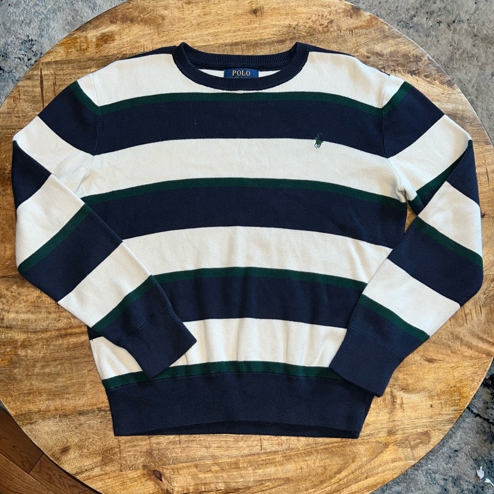 Polo Ralph Lauren Striped Sweater - Youth Size M 10-12